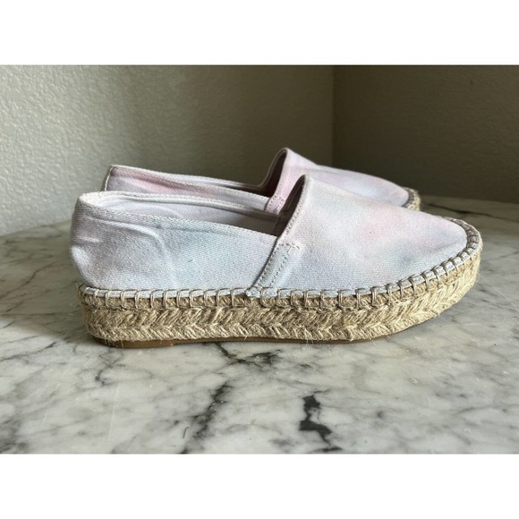 Splendid Womens Laney Espadrille Slip On Shoe Size 8.5 Pastel Tie Dye - Picture 1 of 9